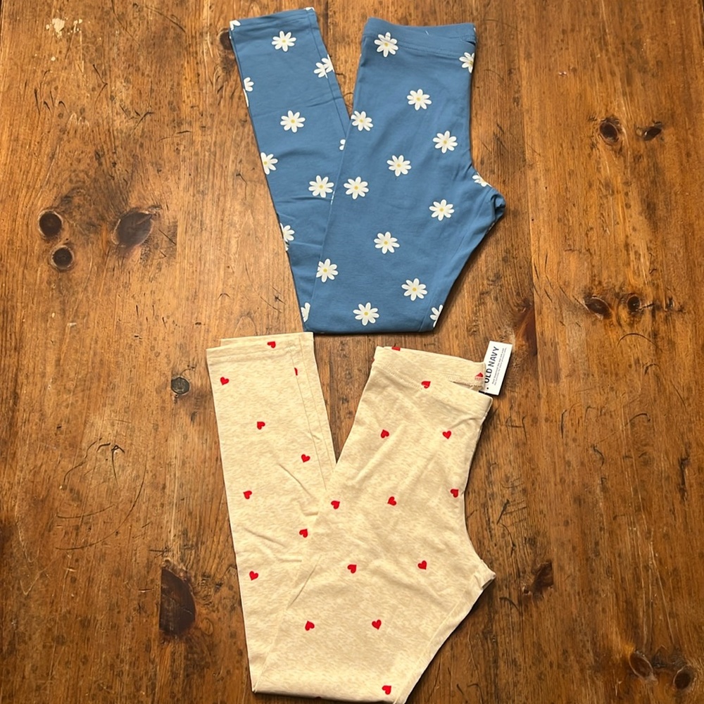 Girls LOT OF 2 leggings NWT OLD NAVY 10/12, 14/16